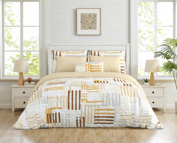 Shine, Sunny Meadow Bedsheet Set, 144 Tc 100% Cotton